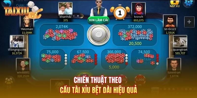 Chiến thuật theo cầu tài xỉu bệt dài hiệu quả